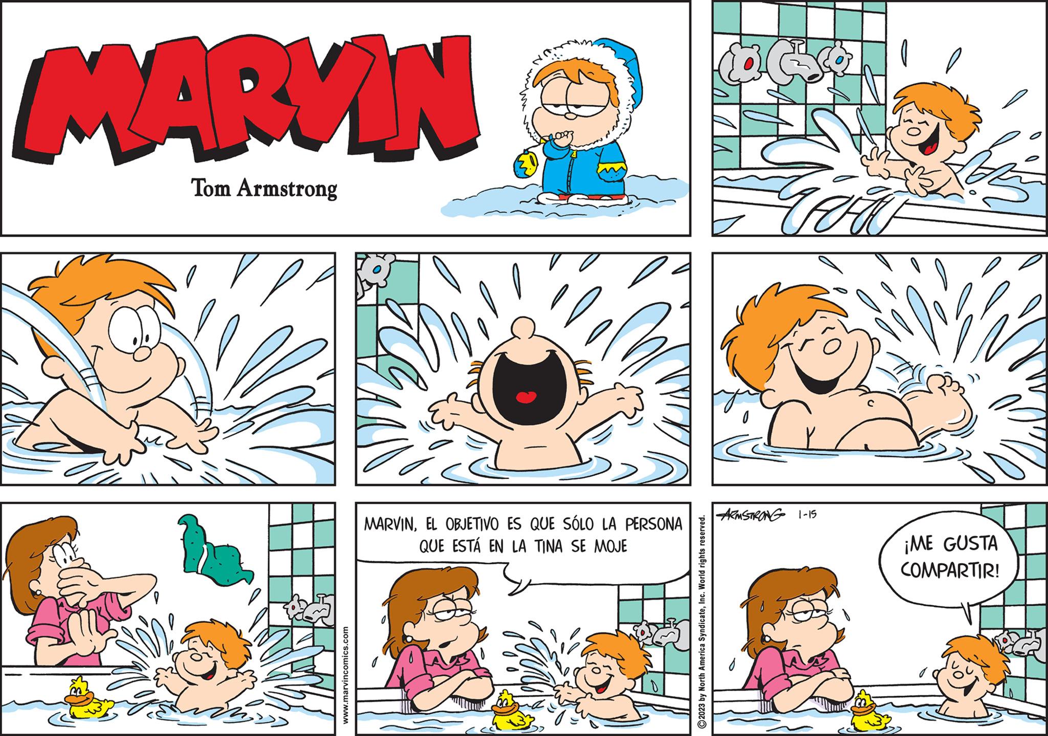 Jaw OCR: MARVIN Tom Armstrong l www.marvincomics.com e MARVINEL OBJETIVO ES QUE SÓLO LA PERSONA QUE ESTÁ EN LA TINA SE MOJE ?2023 by North America SyndicateInc. World rights reserved. S Fir ARMSTRONG 1-15 IN ¡ME GUSTA COMPARTIR! MARVIN Tom Armstrong l www.marvincomics.com e MARVINEL OBJETIVO ES QUE SÓLO LA PERSONA QUE ESTÁ EN LA TINA SE MOJE ?2023 by North America SyndicateInc. World rights reserved . S Fir ARMSTRONG 1-15 IN ¡ ME GUSTA COMPARTIR !