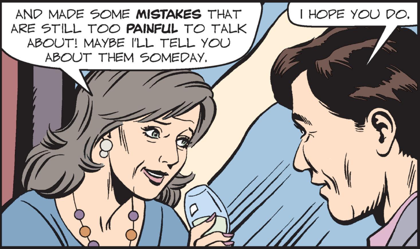 Happy OCR: AND MADE SOME MISTAKES THAT ARE STILL TOO PAINFUL TO TALK ABOUT! MAYBE I'LL TELL YOU ABOUT THEM SOMEDAY. I HOPE YOU DO. AND MADE SOME MISTAKES THAT ARE STILL TOO PAINFUL TO TALK ABOUT ! MAYBE I'LL TELL YOU ABOUT THEM SOMEDAY . I HOPE YOU DO .
