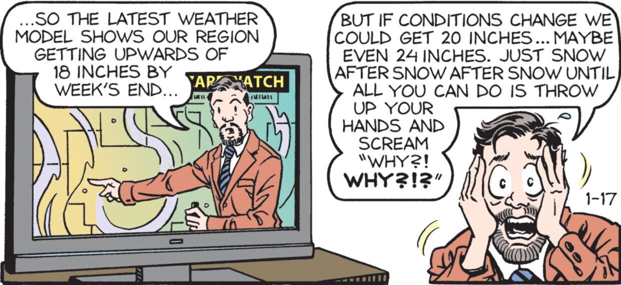 Gesture OCR: ..SO THE LATEST WEATHER MODEL SHOWS OUR REGION GETTING UPWARDS OF 18 INCHES BY WEEK'S END... D 0 YAR MATCH 10 BUT IF CONDITIONS CHANGE WE COULD GET 20 INCHES... MAYBE EVEN 24 INCHES. JUST SNOW AFTER SNOW AFTER SNOW UNTIL ALL YOU CAN DO IS THROW UP YOUR HANDS AND SCREAM "WHY?! WHY?!?" 1-17 ..SO THE LATEST WEATHER MODEL SHOWS OUR REGION GETTING UPWARDS OF 18 INCHES BY WEEK'S END ... D 0 YAR MATCH 10 BUT IF CONDITIONS CHANGE WE COULD GET 20 INCHES ... MAYBE EVEN 24 INCHES . JUST SNOW AFTER SNOW AFTER SNOW UNTIL ALL YOU CAN DO IS THROW UP YOUR HANDS AND SCREAM " WHY ?! WHY ? ! ? " 1-17