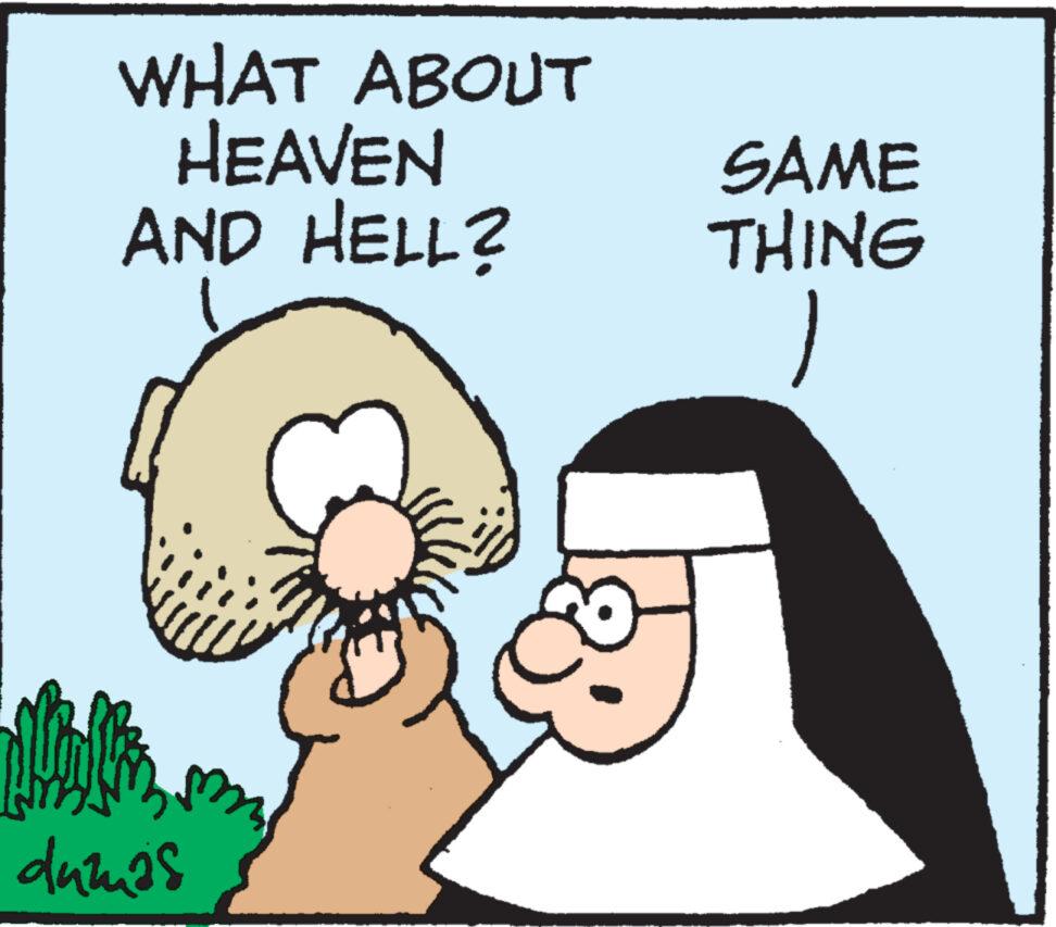 Font OCR: WHAT ABOUT HEAVEN AND HELL? A Al ? dumas SAME THING WHAT ABOUT HEAVEN AND HELL ? A Al ? dumas SAME THING