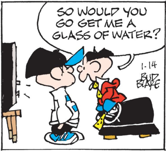 Rectangle OCR: SO WOULD YOU GO GET ME A GLASS OF WATER? 1.14 BUT ANE SO WOULD YOU GO GET ME A GLASS OF WATER ? 1.14 BUT ANE