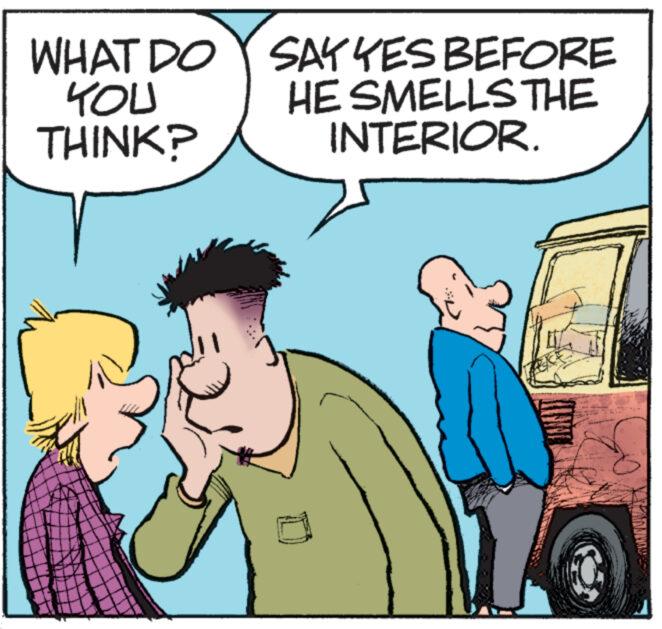 Window OCR: WHAT DO Y SAY YES BEFORE HE SMELLS THE INTERIOR. YOU THINK? WHAT DO Y SAY YES BEFORE HE SMELLS THE INTERIOR . YOU THINK ?