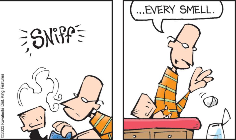 People OCR: ©2023 Kovaleski Dist. King Features Niff ...EVERY SMELL. © 2023 Kovaleski Dist . King Features Niff ... EVERY SMELL .