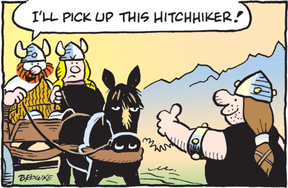 Publication OCR: I'LL PICK UP THIS HITCHHIKER! C BROWNE > i K I'LL PICK UP THIS HITCHHIKER ! C BROWNE > i K