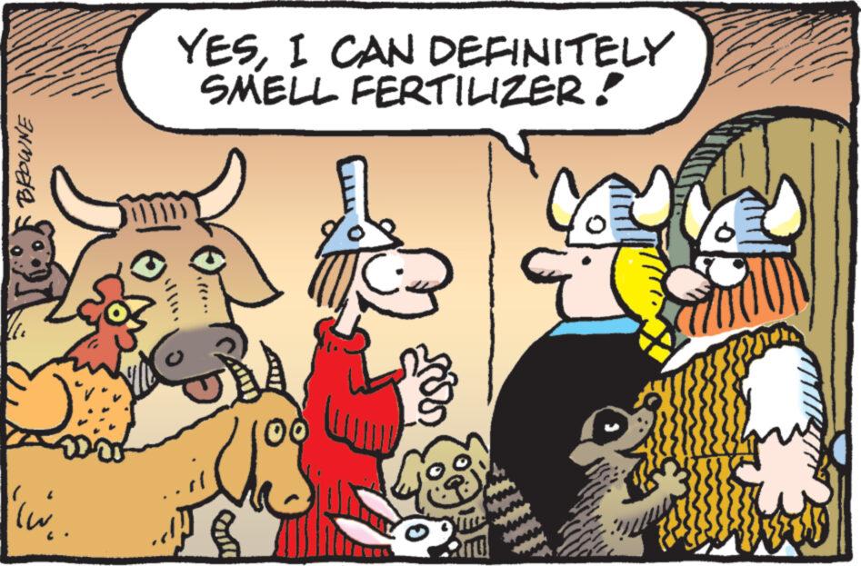 Adaptation OCR: BROWNE ???? YESI CAN DEFINITELY SMELL FERTILIZER. ()). .il yog Lu 300 BROWNE ???? YESI CAN DEFINITELY SMELL FERTILIZER . ( ) ) . .il yog Lu 300