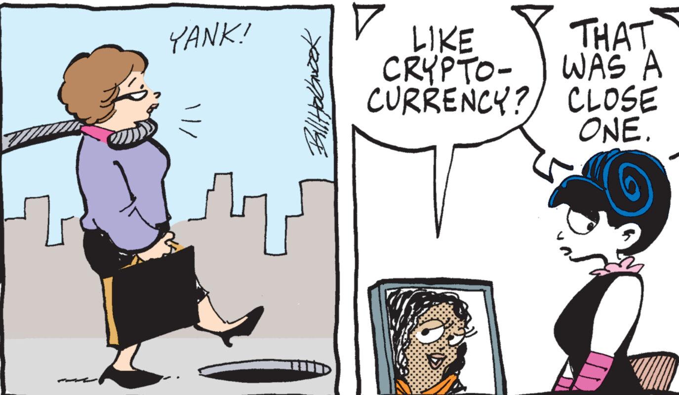 Interaction OCR: YANK! / F7² M Yo LIKE CRYPTO- CURRENCY? THAT WAS A CLOSE ONE. YANK ! / F7² M Yo LIKE CRYPTO CURRENCY ? THAT WAS A CLOSE ONE .