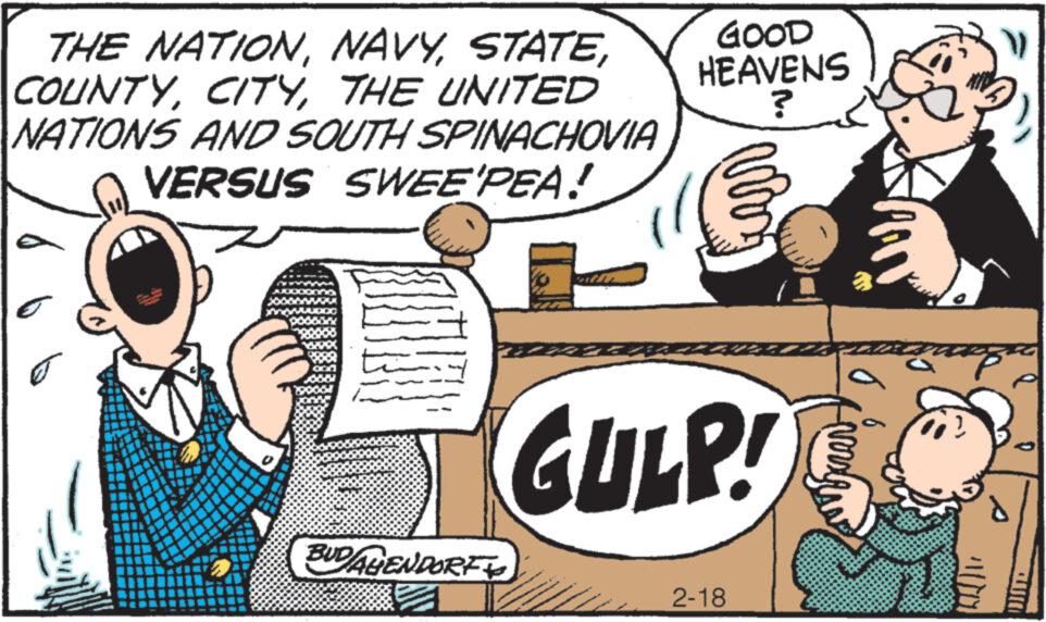 Illustration OCR: THE NATIONTHE UNITED NATIONS AND SOUTH SPINACHOVIA VERSUS SWEEPEA! 0 F BUDAGENDORF GOOD HEAVENS ? DEVAL$5.825 GULP! 2-18 a Nors 43 KIT THE NATIONTHE UNITED NATIONS AND SOUTH SPINACHOVIA VERSUS SWEEPEA ! 0 F BUDAGENDORF GOOD HEAVENS ? DEVAL $ 5.825 GULP ! 2-18 a Nors 43 KIT