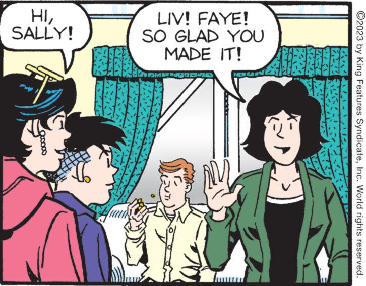 Gesture OCR: HISALLY! OLDOOD TER LIV! FAYE! SO GLAD YOU MADE IT! SIMPLLANDMA DEUT ?2023 by King Features SyndicateInc. World rights reserved. HISALLY ! OLDOOD TER LIV ! FAYE ! SO GLAD YOU MADE IT ! SIMPLLANDMA DEUT ?2023 by King Features SyndicateInc. World rights reserved .