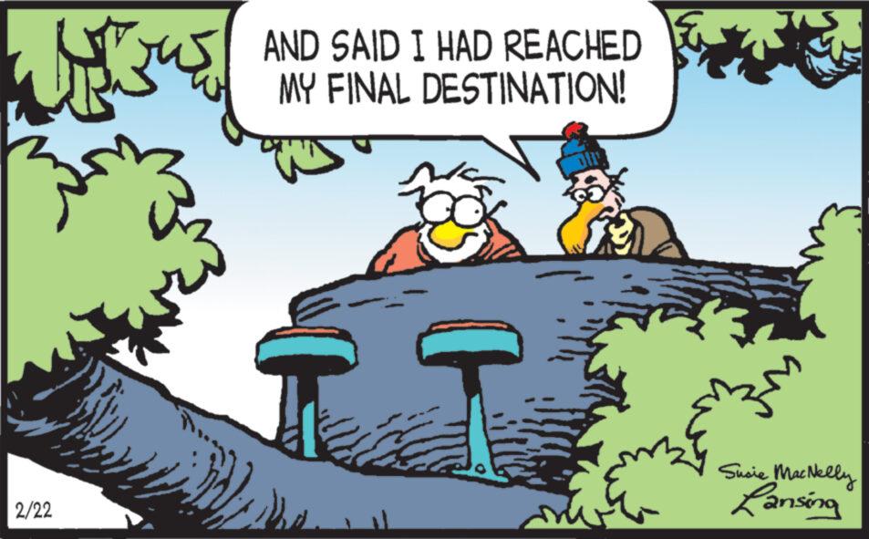 Art OCR: 2/22 pous AND SAID I HAD REACHED MY FINAL DESTINATION! Susie MacNelly Lansing 2/22 pous AND SAID I HAD REACHED MY FINAL DESTINATION ! Susie MacNelly Lansing