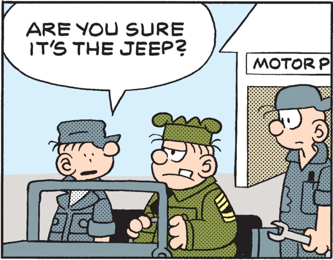 Illustration OCR: ARE YOU SURE IT'S THE JEEP? 5 MOTOR P ARE YOU SURE IT'S THE JEEP ? 5 MOTOR P