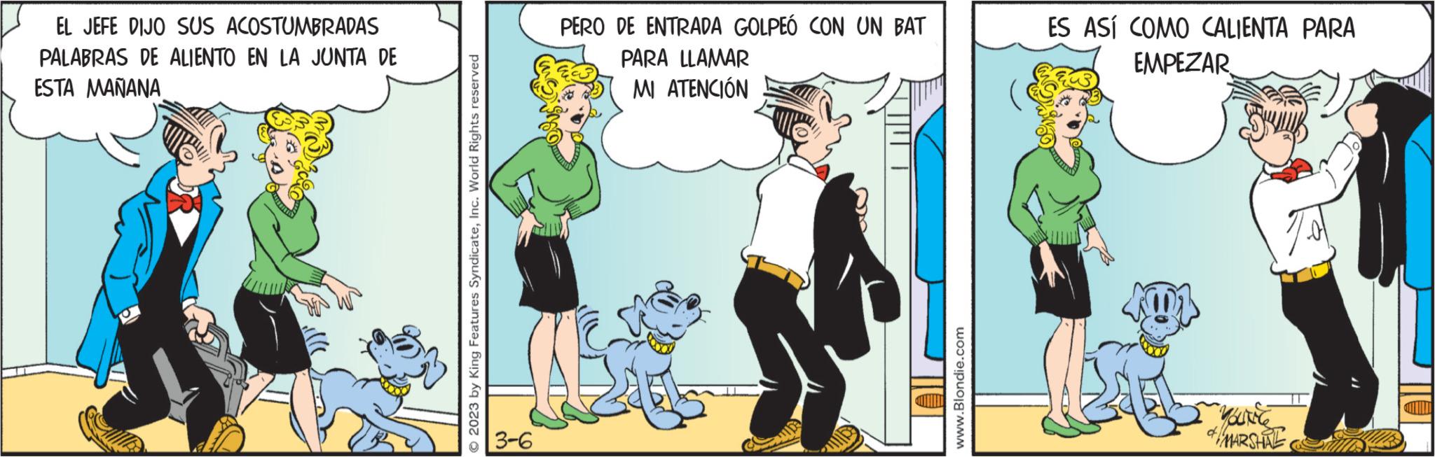 Fictional character OCR: EL JEFE DIJO SUS ACOSTUMBRADAS PALABRAS DE ALIENTO EN LA JUNTA DE ESTA MAÑANA 3-6 PERO DE ENTRADA GOLPEÓ CON UN BAT PARA LLAMAR MI ATENCIÓN ES ASÍ COMO CALIENTA PARA EMPEZAR MARSHAL EL JEFE DIJO SUS ACOSTUMBRADAS PALABRAS DE ALIENTO EN LA JUNTA DE ESTA MAÑANA 3-6 PERO DE ENTRADA GOLPEÓ CON UN BAT PARA LLAMAR MI ATENCIÓN ES ASÍ COMO CALIENTA PARA EMPEZAR MARSHAL