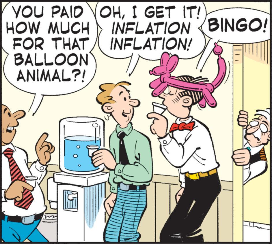 Humour OCR: YOU PAID VOHI GET IT! HOW MUCH INFLATION BINGO! FOR THAT INFLATION! BALLOON ANIMAL?! YOU PAID VOHI GET IT ! HOW MUCH INFLATION BINGO ! FOR THAT INFLATION ! BALLOON ANIMAL ?!