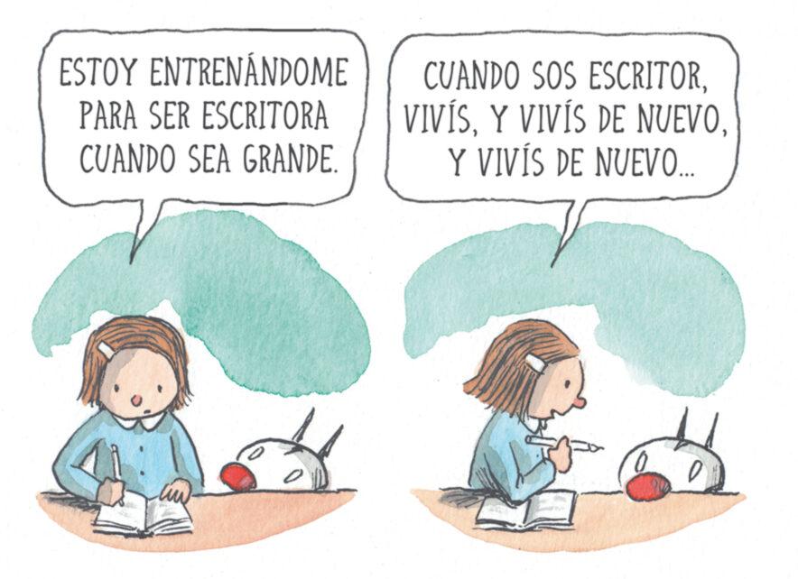 Mammal OCR: ESTOY ENTRENANDOME PARA SER ESCRITORA CUANDO SEA GRANDE. CUANDO SOS ESCRITORY VIVÍS DE NUEVO... ESTOY ENTRENANDOME PARA SER ESCRITORA CUANDO SEA GRANDE . CUANDO SOS ESCRITORY VIVÍS DE NUEVOY VIVÍS DE NUEVO ...