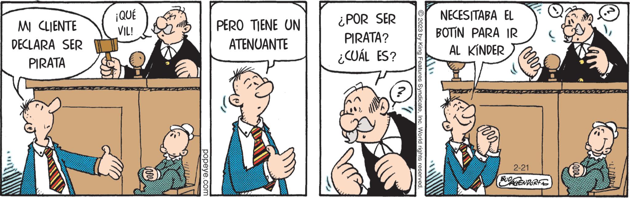 Font OCR: MI CLIENTE DECLARA SER PIRATA ¡QUÉ VIL! inny popeye.com PERO TIENE UN ATENUANTE ¿POR SER PIRATA? ¿CUÁL ES? © 2023 by King Features SyndicateInc. World rights reserved. NECESITABA EL BOTÍN PARA IR AL KINDER ??? 2-21 BUDAGENDORF 144411. MI CLIENTE DECLARA SER PIRATA ¡ QUÉ VIL ! inny popeye.com PERO TIENE UN ATENUANTE ¿ POR SER PIRATA ? ¿ CUÁL ES ? © 2023 by King Features SyndicateInc. World rights reserved . NECESITABA EL BOTÍN PARA IR AL KINDER ?? ? 2-21 BUDAGENDORF 144411 .