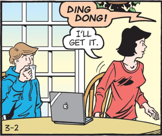 Adaptation OCR: 2 3-2 ELL DING DONG! I'LL GET IT. Sille 2 3-2 ELL DING DONG ! I'LL GET IT . Sille