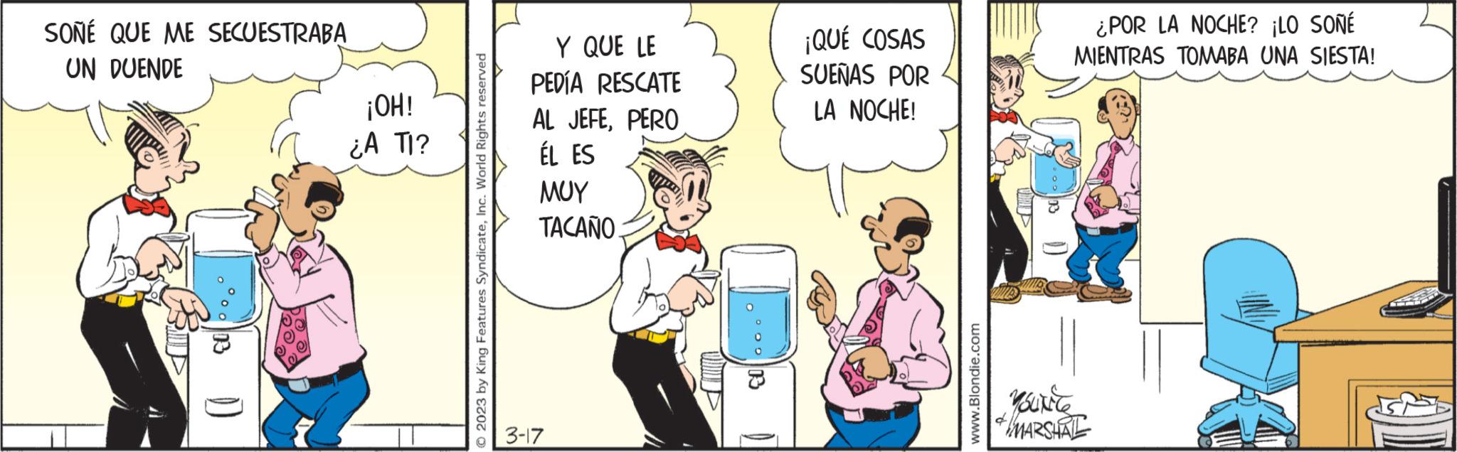 Font OCR: SOÑÉ QUE ME SECUESTRABA UN DUENDE 03 ( ¡OH! ¿A TI? © 2023 by King Features SyndicateInc. World Rights reserved Y QUE LE RESCATE PEDÍA AL JEFEPERO ÉL ES ??? TACAÑO: 3-17 ·0° 13 ¡QUÉ COSAS SUEÑAS POR LA NOCHE! www.Blondie.com ¿POR LA NOCHE? ¡LO SOÑÉ MIENTRAS TOMABA UNA SIESTA! YouNice MARSHAL SOÑÉ QUE ME SECUESTRABA UN DUENDE 03 ( ¡ OH ! ¿ A TI ? © 2023 by King Features SyndicateInc. World Rights reserved Y QUE LE RESCATE PEDÍA AL JEFEPERO ÉL ES ??? TACAÑO : 3-17 · 0° 13 ¡ QUÉ COSAS SUEÑAS POR LA NOCHE ! www.Blondie.com ¿ POR LA NOCHE ? ¡ LO SOÑÉ MIENTRAS TOMABA UNA SIESTA ! YouNice MARSHAL