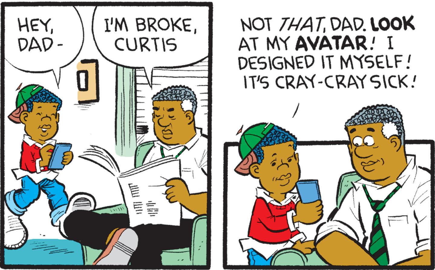 Parallel OCR: HEYDAD- I'M BROKECURTIS UM ????? NOT THATDAD. LOOK AT MY AVATAR! I DESIGNED IT MYSELF! IT'S CRAY-CRAY SICK! FU HEYDAD I'M BROKECURTIS UM ????? NOT THATDAD . LOOK AT MY AVATAR ! I DESIGNED IT MYSELF ! IT'S CRAY - CRAY SICK ! FU