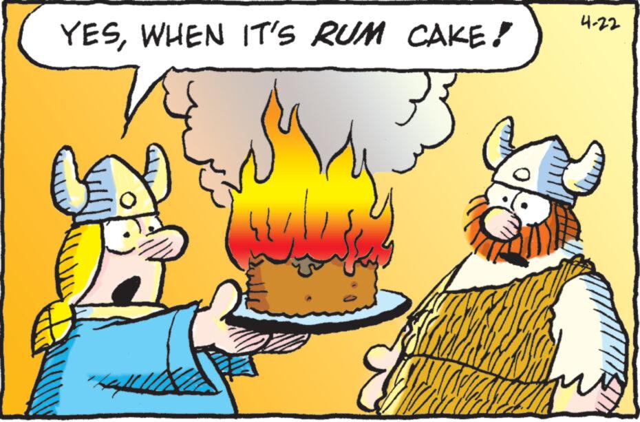 Fictional character OCR: YESWHEN IT'S RUM CAKE! H www. 4-22 YESWHEN IT'S RUM CAKE ! H www . 4-22