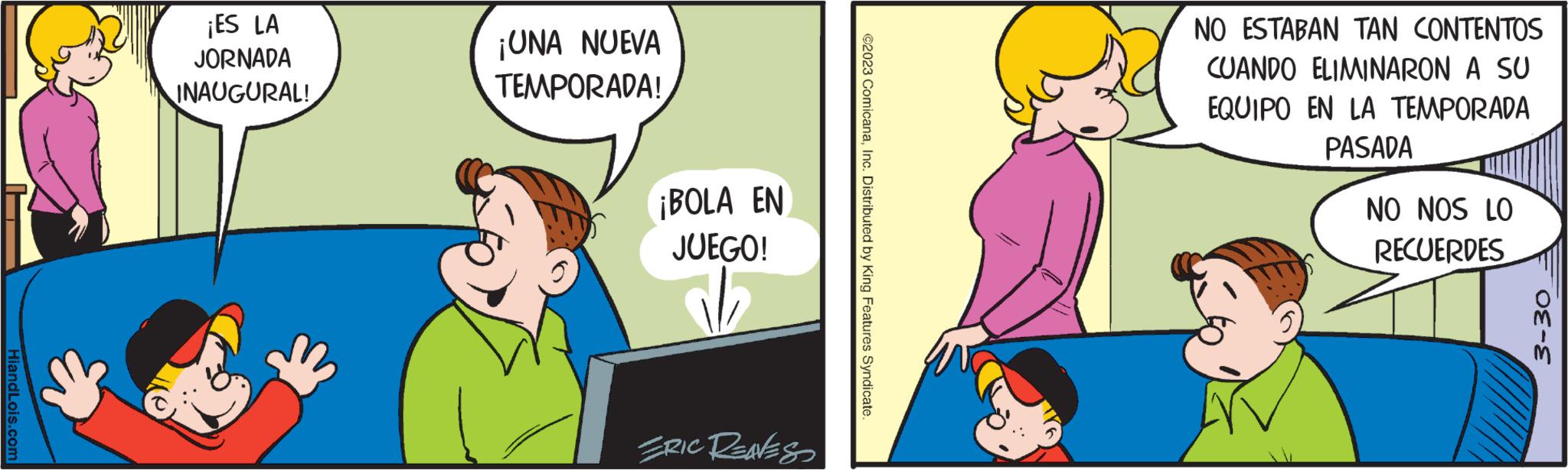 Font OCR: HiandLois.com ¡ES LA JORNADA INAUGURAL! ¡UNA NUEVA TEMPORADA! ¡BOLA EN JUEGO! ? ERIC RENES ?2023 ComicanaInc. Distributed by King Features Syndicate. NO ESTABAN TAN CONTENTOS CUANDO ELIMINARON A SU EQUIPO EN LA TEMPORADA PASADA NO NOS LO RECUERDES 3-30 HiandLois.com ¡ ES LA JORNADA INAUGURAL ! ¡ UNA NUEVA TEMPORADA ! ¡ BOLA EN JUEGO ! ? ERIC RENES ?2023 ComicanaInc. Distributed by King Features Syndicate . NO ESTABAN TAN CONTENTOS CUANDO ELIMINARON A SU EQUIPO EN LA TEMPORADA PASADA NO NOS LO RECUERDES 3-30