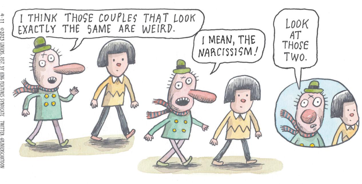Happy OCR: 1 THINK THOSE COUPLES THAT LOOK EXACTLY THE SAME ARE WEIRD. D I MEANTHE NARCISSISM! my LOOK AT THOSE TWO. 1 THINK THOSE COUPLES THAT LOOK EXACTLY THE SAME ARE WEIRD . D I MEANTHE NARCISSISM ! my LOOK AT THOSE TWO .