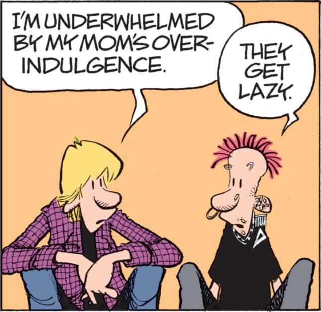 Line OCR: I'M UNDERWHELMED BY MY MOM'S OVER- INDULGENCE. www. T THEY GET LAZY. I'M UNDERWHELMED BY MY MOM'S OVER INDULGENCE . www . T THEY GET LAZY .