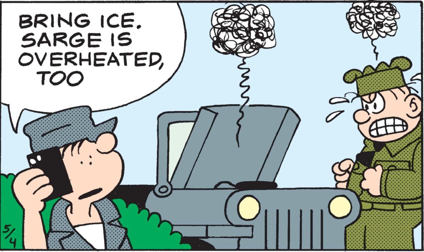 Font OCR: 54 BRING ICE. SARGE IS OVERHEATEDTOO Jy o 54 BRING ICE . SARGE IS OVERHEATEDTOO Jy o