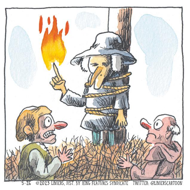Painting OCR: W wa VAN {}? L 5-26 2023 LINIERSBY KING FEATURES SYNDICATE TWITTER: @LINIERSCARTOON W wa VAN { }? L 5-26 2023 LINIERSBY KING FEATURES SYNDICATE TWITTER : @LINIERSCARTOON