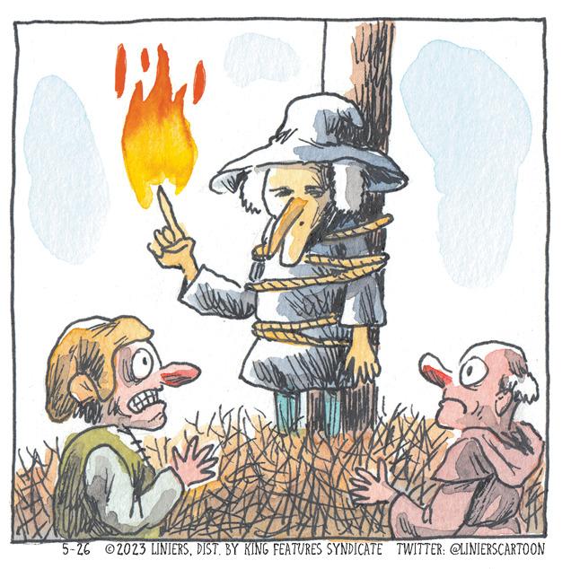 Visual arts OCR: W VAN (21 Fy 5-26 2023 LINIERSBY KING FEATURES SYNDICATE TWITTER: @LINIERSCARTOON W VAN ( 21 Fy 5-26 2023 LINIERSBY KING FEATURES SYNDICATE TWITTER : @LINIERSCARTOON