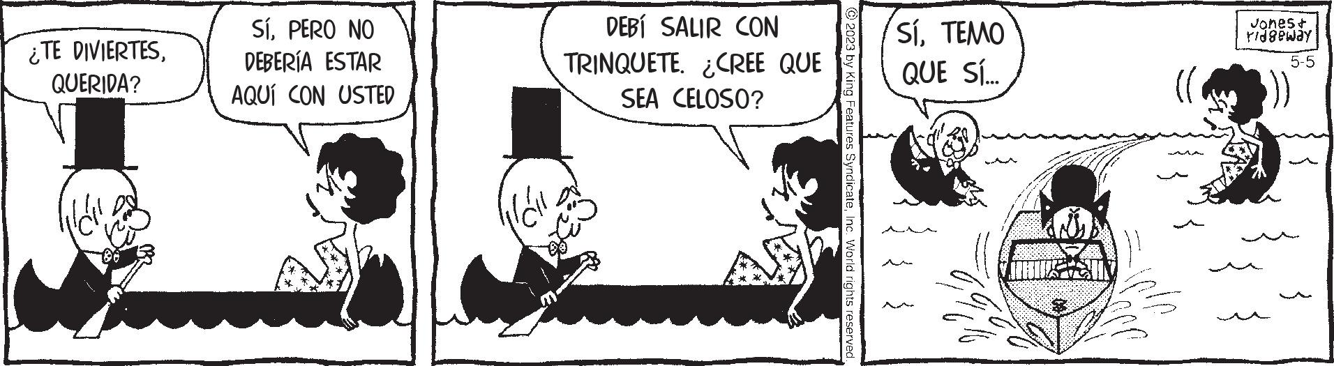 Window OCR: ¿TE DIVIERTESQUERIDA? Vár SíPERO NO DEBERÍA ESTAR AQUÍ CON USTED DEBÍ SALIR CON TRINQUETE. ¿CREE QUE SEA CELOSO? © 2023 by King Features SyndicateInc. World rights reserved. SíTEMO QUE SÍ... Jones+ ridgeway 5-5 ¿ TE DIVIERTESQUERIDA ? Vár SíPERO NO DEBERÍA ESTAR AQUÍ CON USTED DEBÍ SALIR CON TRINQUETE . ¿ CREE QUE SEA CELOSO ? © 2023 by King Features SyndicateInc. World rights reserved . SíTEMO QUE SÍ ... Jones + ridgeway 5-5
