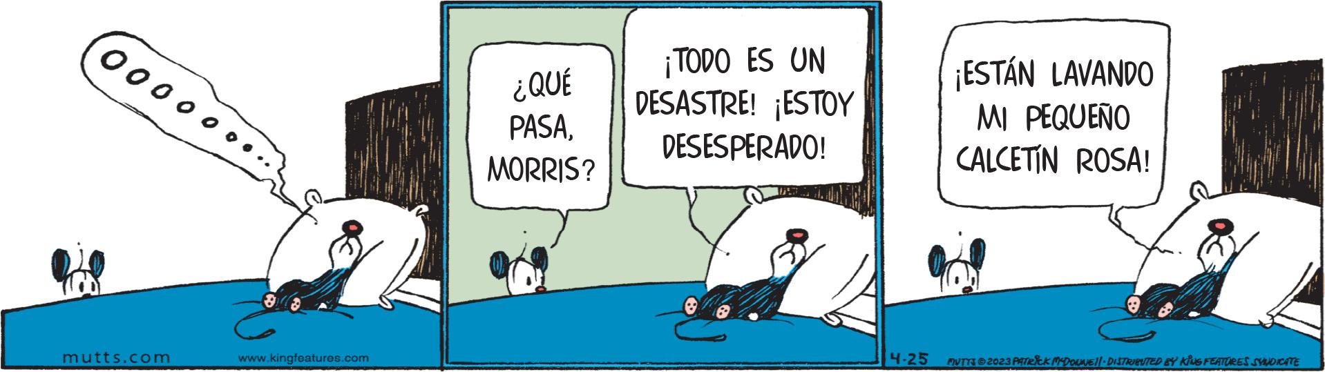 Room OCR: 000000 Bol mutts.com www.kingfeatures.com ¿QUÉ PASAMORRIS? ¡TODO ES UN DESASTRE! ¡ESTOY DESESPERADO! 4.25 ¡ESTÁN LAVANDO MI PEQUEÑO CALCETIN ROSA! MUTTS?2023 PATRICK MCDOUNE!! · DISTRIBUTED BY KINS FEATURES SYNDICATE 000000 Bol mutts.com www.kingfeatures.com ¿ QUÉ PASAMORRIS ? ¡ TODO ES UN DESASTRE ! ¡ ESTOY DESESPERADO ! 4.25 ¡ ESTÁN LAVANDO MI PEQUEÑO CALCETIN ROSA ! MUTTS?2023 PATRICK MCDOUNE !! · DISTRIBUTED BY KINS FEATURES SYNDICATE