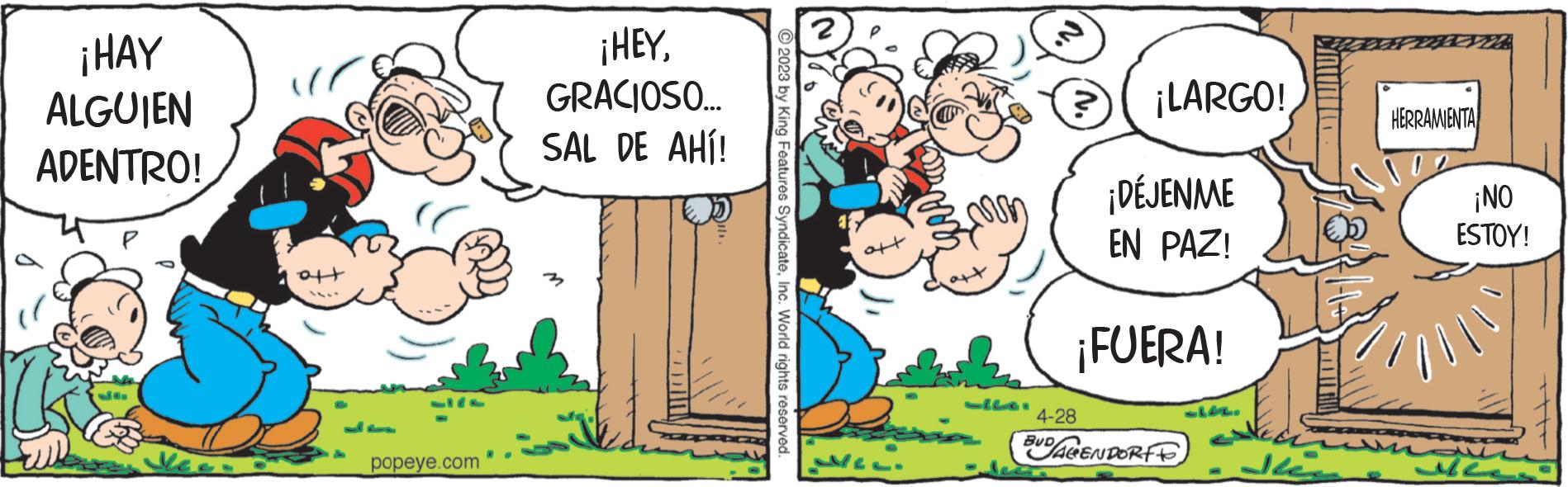 Font OCR: ¡HAY ALGUIEN ADENTRO! 57 + popeye.com ¡HEYGRACIOSO... SAL DE AHÍ! 2 M ¡LARGO! 4-28 ¡DÉJENME EN PAZ! ¡FUERA! BUDALENDORT 14. ??? HERRAMIENTA ¡NO ESTOY! ?? ¡ HAY ALGUIEN ADENTRO ! 57 + popeye.com ¡ HEYGRACIOSO ... SAL DE AHÍ ! 2 M ¡ LARGO ! 4-28 ¡ DÉJENME EN PAZ ! ¡ FUERA ! BUDALENDORT 14 . ?? ? HERRAMIENTA ¡ NO ESTOY ! ??