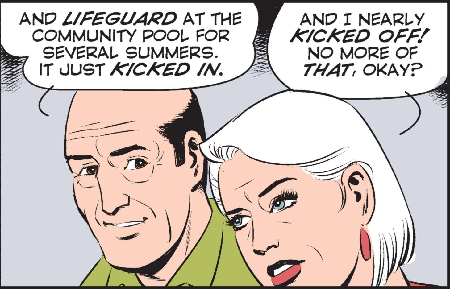 Mouth OCR: AND LIFEGUARD AT THE COMMUNITY POOL FOR SEVERAL SUMMERS. IT JUST KICKED IN. AND I NEARLY KICKED OFF! NO MORE OF THATOKAY? W AND LIFEGUARD AT THE COMMUNITY POOL FOR SEVERAL SUMMERS . IT JUST KICKED IN . AND I NEARLY KICKED OFF ! NO MORE OF THATOKAY ? W