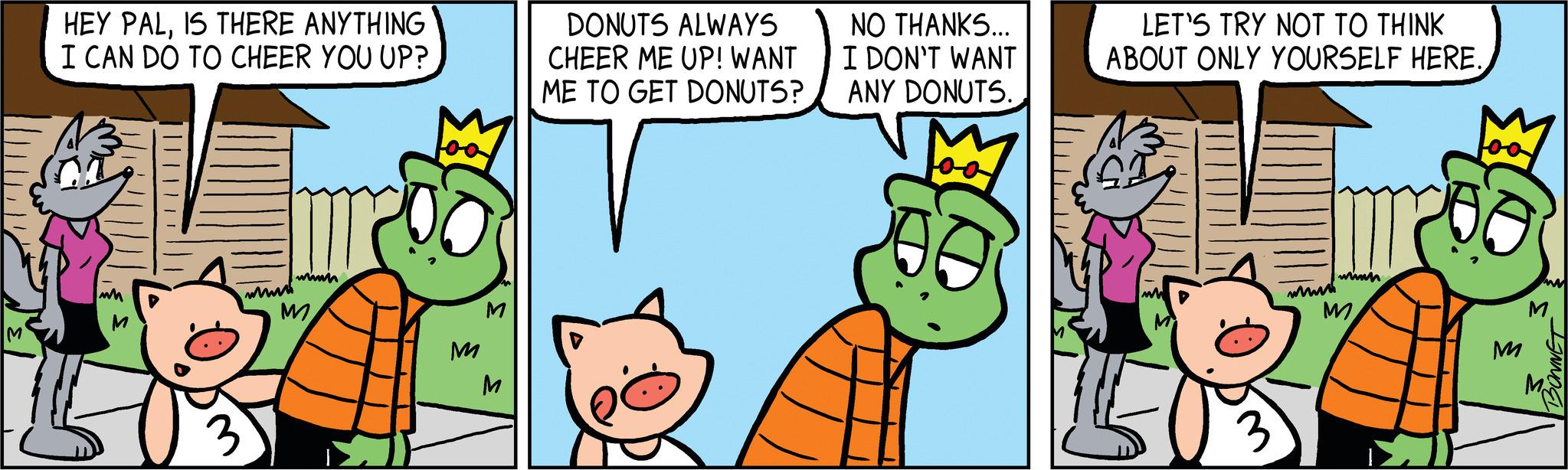 Happy OCR: M HEY PALIS THERE ANYTHING I CAN DO TO CHEER YOU UP? MM ww whinn M M M M DONUTS ALWAYS CHEER ME UP! WANT ME TO GET DONUTS? NO THANKS... I DON'T WANT ANY DONUTS. LET'S TRY NOT TO THINK ABOUT ONLY YOURSELF HERE. ww wwwh M M NOEL M HEY PALIS THERE ANYTHING I CAN DO TO CHEER YOU UP ? MM ww whinn M M M M DONUTS ALWAYS CHEER ME UP ! WANT ME TO GET DONUTS ? NO THANKS ... I DON'T WANT ANY DONUTS . LET'S TRY NOT TO THINK ABOUT ONLY YOURSELF HERE . ww wwwh M M NOEL