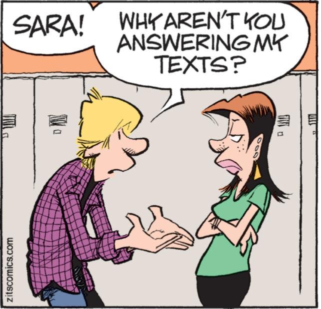 Finger OCR: SARA! zitscomics.com WHY AREN'T YOU ANSWERING MY TEXTS? HARAMANMAANFAS FAX SARA ! zitscomics.com WHY AREN'T YOU ANSWERING MY TEXTS ? HARAMANMAANFAS FAX