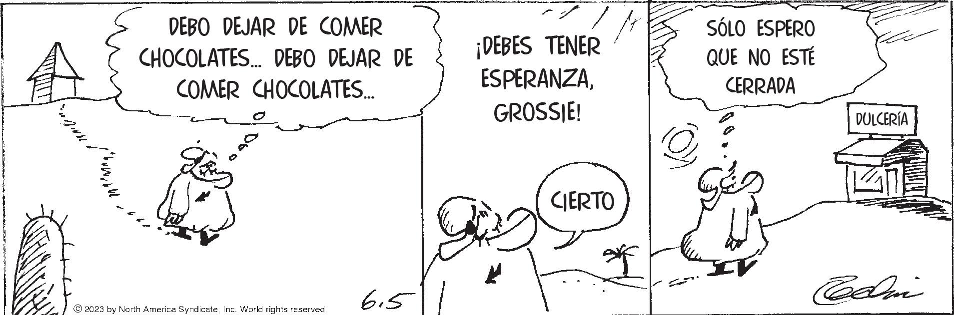 Happy OCR: Sport P DEBO DEJAR DE COMER CHOCOLATES... DEBO DEJAR DE COMER CHOCOLATES... © 2023 by North America SyndicateInc. World rights reserved. 6.5 ¡DEBES TENER ESPERANZAGROSSIE! l CIERTO SÓLO ESPERO QUE NO ESTÉ CERRADA ???? DULCERÍA Cdii Sport P DEBO DEJAR DE COMER CHOCOLATES ... DEBO DEJAR DE COMER CHOCOLATES ... © 2023 by North America SyndicateInc. World rights reserved . 6.5 ¡ DEBES TENER ESPERANZAGROSSIE ! l CIERTO SÓLO ESPERO QUE NO ESTÉ CERRADA ???? DULCERÍA Cdii