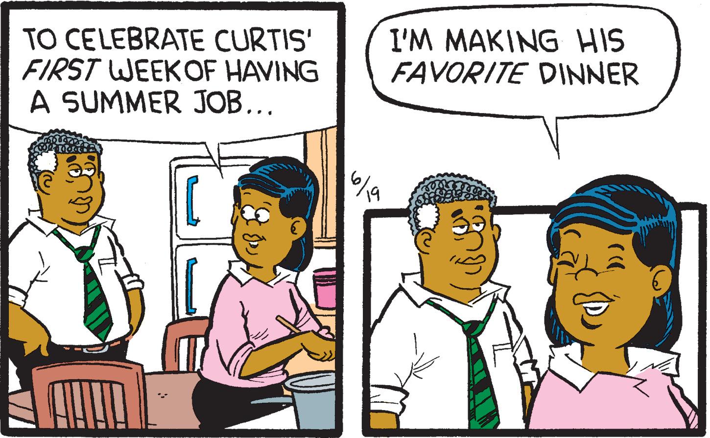 Humour OCR: TO CELEBRATE CURTIS' FIRST WEEK OF HAVING A SUMMER JOB... C 10240009 I'M MAKING HIS FAVORITE DINNER 6/19 FOOT TO CELEBRATE CURTIS ' FIRST WEEK OF HAVING A SUMMER JOB ... C 10240009 I'M MAKING HIS FAVORITE DINNER 6/19 FOOT