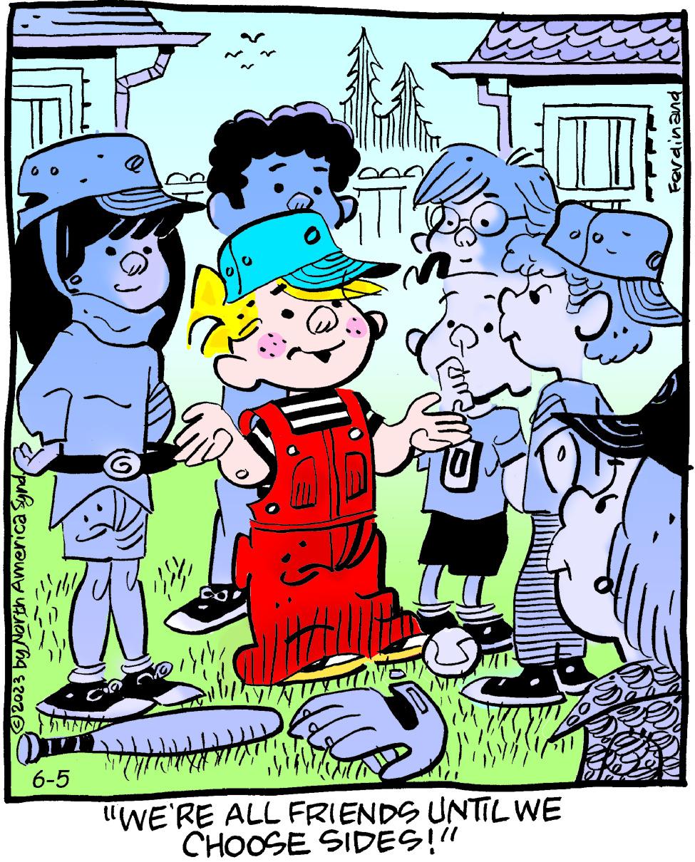 Social group OCR: ?2023 by North America Syndy 6-5 WIKINU LITH n-Cy [ "WE'RE ALL FRIENDS UNTIL WE CHOOSE SIDES!!! Ferdinand ?2023 by North America Syndy 6-5 WIKINU LITH n - Cy [ " WE'RE ALL FRIENDS UNTIL WE CHOOSE SIDES !!! Ferdinand