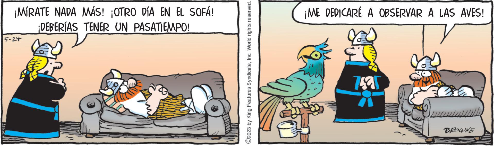Font OCR: ¡MÍRATE NADA MÁS! ¡OTRO DÍA EN EL SOFÁ! ¡DEBERÍAS TENER UN PASATIEMPO! 5-24 ?2023 by King Features SyndicateInc. World rights reserved. ¡ME DEDICARÉ A OBSERVAR A LAS AVES! 795 BROWNE ¡ MÍRATE NADA MÁS ! ¡ OTRO DÍA EN EL SOFÁ ! ¡ DEBERÍAS TENER UN PASATIEMPO ! 5-24 ?2023 by King Features SyndicateInc. World rights reserved . ¡ ME DEDICARÉ A OBSERVAR A LAS AVES ! 795 BROWNE