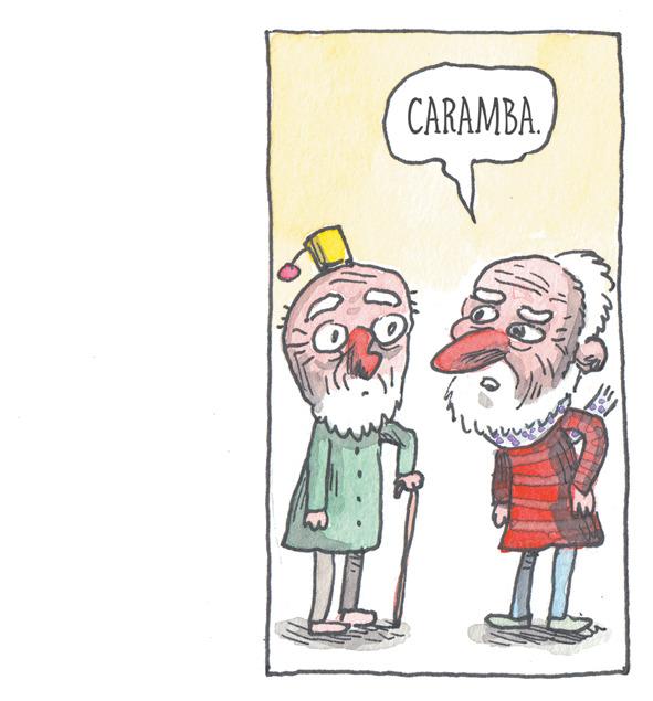Humour OCR: CARAMBA 00) su CARAMBA 00 ) su
