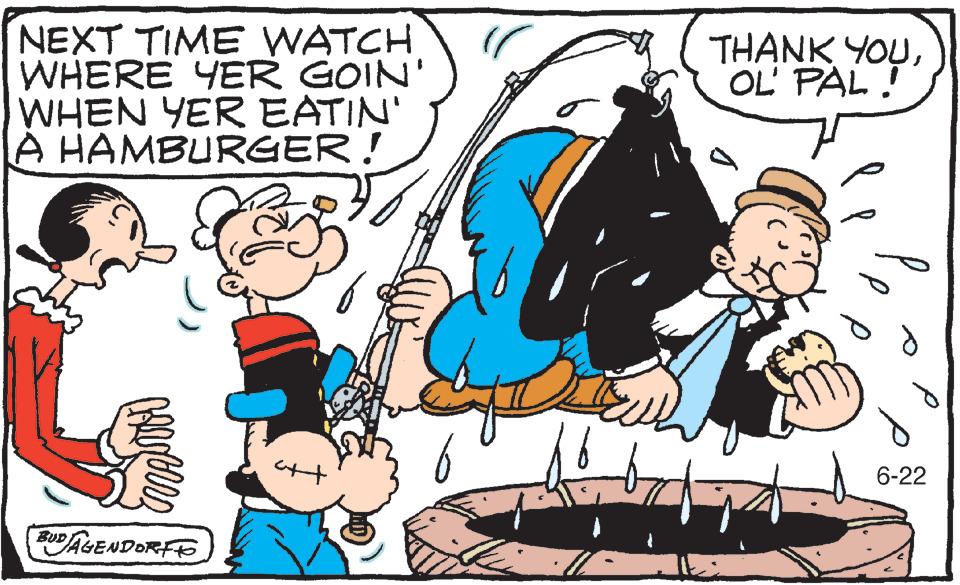 Food OCR: NEXT TIME WATCH WHERE YER GOIN' WHEN YER EATIN' A HAMBURGER! Recurs BUDALENDORF + 6 THANK YOUOL PAL! Fi 6-22 NEXT TIME WATCH WHERE YER GOIN ' WHEN YER EATIN ' A HAMBURGER ! Recurs BUDALENDORF + 6 THANK YOUOL PAL ! Fi 6-22