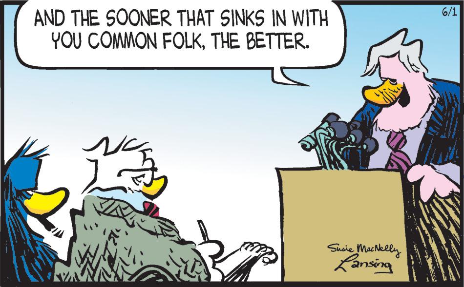 Pleased OCR: AND THE SOONER THAT SINKS IN WITH YOU COMMON FOLKTHE BETTER. YA Susie MacNelly Lansing 6/1 AND THE SOONER THAT SINKS IN WITH YOU COMMON FOLKTHE BETTER . YA Susie MacNelly Lansing 6/1