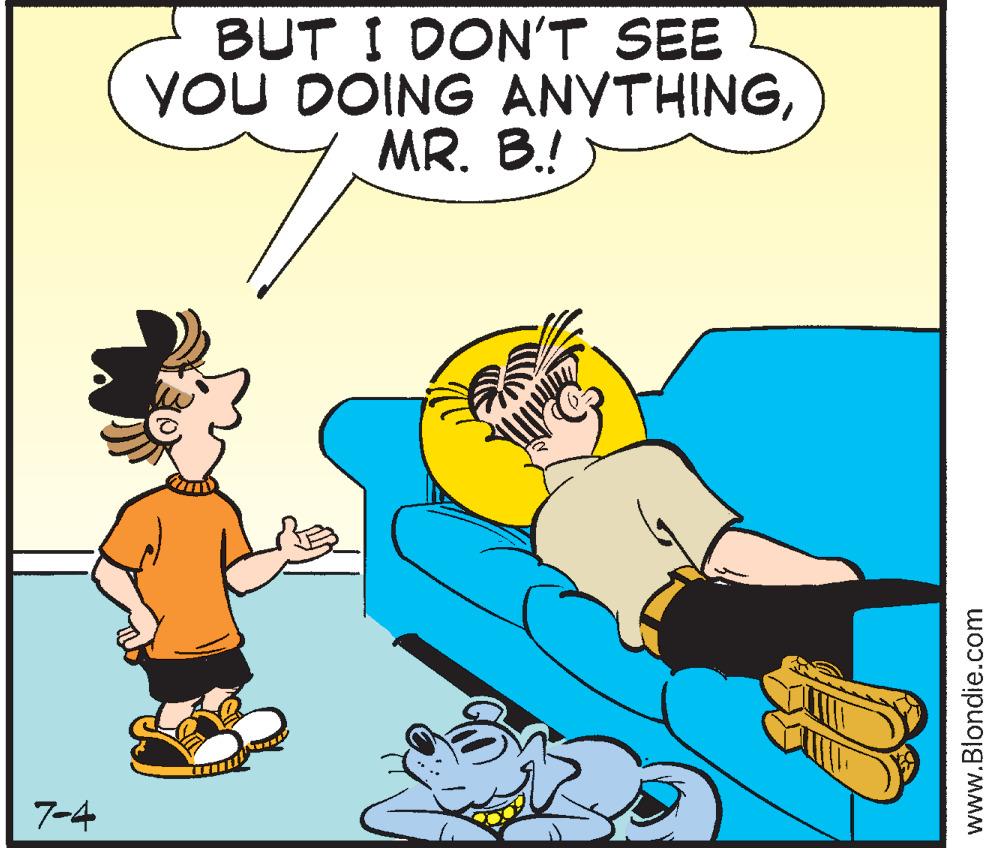 Font OCR: 7-4 BUT I DON'T SEE YOU DOING ANYTHINGMR. B.! l www.Blondie.com 7-4 BUT I DON'T SEE YOU DOING ANYTHINGMR . B. ! l www.Blondie.com