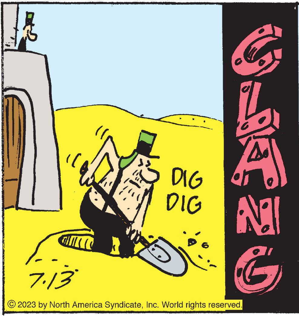 Graphics OCR: TU ? DIG DIG G % AH D of NI G 7.13 2023 by North America SyndicateInc. World rights reserved. TU ? DIG DIG G % AH D of NI G 7.13 2023 by North America SyndicateInc. World rights reserved .