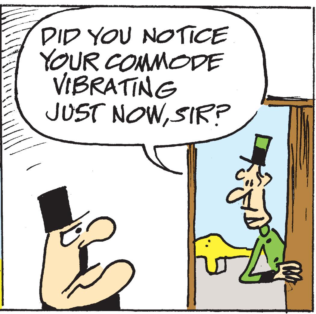 Finger OCR: DID YOU NOTICE YOUR COMMODE VIBRATING JUST NOWSIR? 11 M DID YOU NOTICE YOUR COMMODE VIBRATING JUST NOWSIR ? 11 M