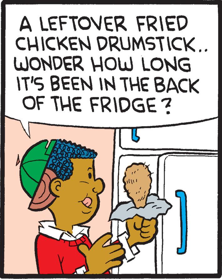 People OCR: A LEFTOVER FRIED CHICKEN DRUMSTICK.. WONDER HOW LONG IT'S BEEN IN THE BACK OF THE FRIDGE? A LEFTOVER FRIED CHICKEN DRUMSTICK .. WONDER HOW LONG IT'S BEEN IN THE BACK OF THE FRIDGE ?