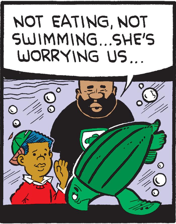 Comic book OCR: NOT EATINGNOT SWIMMING...SHE'S WORRYING US….. 3 ANNA TIWARING MED K www. MAN NOT EATINGNOT SWIMMING ... SHE'S WORRYING US … .. 3 ANNA TIWARING MED K www . MAN