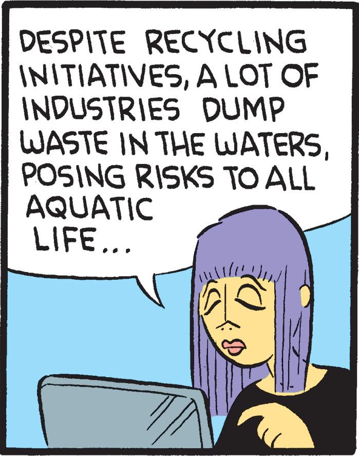 Font OCR: DESPITE RECYCLING INITIATIVESA LOT OF INDUSTRIES DUMP WASTE IN THE WATERSPOSING RISKS TO ALL AQUATIC LIFE... D) DESPITE RECYCLING INITIATIVESA LOT OF INDUSTRIES DUMP WASTE IN THE WATERSPOSING RISKS TO ALL AQUATIC LIFE ... D )