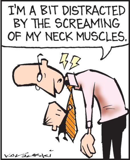 Happy OCR: I'M A BIT DISTRACTED BY THE SCREAMING OF MY NECK MUSCLES. BB Koránski I'M A BIT DISTRACTED BY THE SCREAMING OF MY NECK MUSCLES . BB Koránski