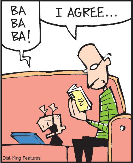 Rectangle OCR: BA BA BA! Dist.King Features I AGREE... BA BA BA ! Dist.King Features I AGREE ...