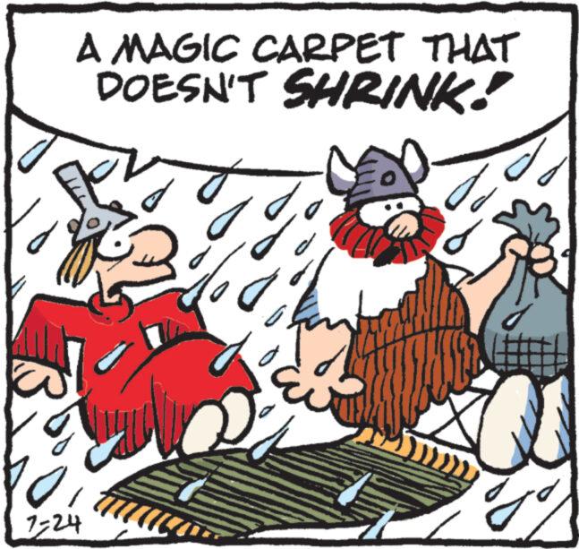 Poster OCR: A MAGIC CARPET THAT DOESN'T SHRINK! 10. 7=24 M d oc 5 A MAGIC CARPET THAT DOESN'T SHRINK ! 10 . 7 = 24 M d oc 5